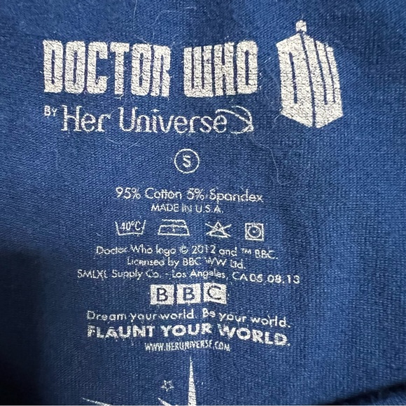 Doctor Who Her Universe Tardis Tunic Tank Dress Size Small Cosplay Made in USA - Picture 4 of 4